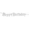 Banner - 11" Diamond Happy Birthday Silver