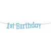 Banner - 7" Diamond 1St Birthday Blue