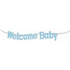 Banner - 7" Diamond Welcome Baby Blue