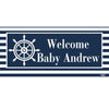 Banner - Custom Deluxe Baby Shower Blue Sailor