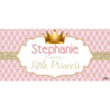 Banner - Custom Deluxe Baby Shower Pink & Gold Crown