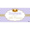 Banner - Custom Deluxe Baby Shower Purple & Gold Crown