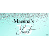 Banner - Custom Deluxe Birthday Blue Diamonds