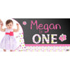 Banner - Custom Deluxe Birthday Butterfly & Dots With PiCounture