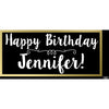 Banner - Custom Deluxe Birthday Gold Box