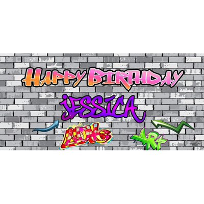 Banner - Custom Deluxe Birthday Graffiti