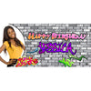 Banner - Custom Deluxe Birthday Graffiti With PiCounture