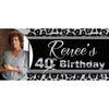 Banner - Custom Deluxe Birthday Grey Leopard With PiCounture