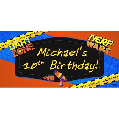 Banner - Custom Deluxe Birthday Nerf