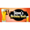 Banner - Custom Deluxe Birthday Orange Cheers