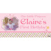 Banner - Custom Deluxe Birthday Pink Princess With PiCounture