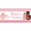 Banner - Custom Deluxe Birthday Pink Tutu With PiCounture