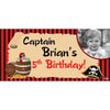 Banner - Custom Deluxe Birthday Pirate With PiCounture