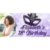 Banner - Custom Deluxe Birthday Purple Mask With PiCounture