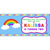 Banner - Custom Deluxe Birthday Rainbow