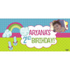 Banner - Custom Deluxe Birthday Rainbow & AbstraCount With PiCounture