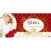 Banner - Custom Deluxe Birthday Red Roses With PiCounture