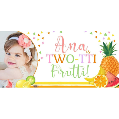 Banner - Custom Deluxe Birthday Tutti Frutti With PiCounture