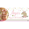 Banner - Custom Deluxe Birthday Unicorn With PiCounture