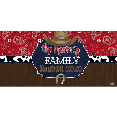 Banner - Custom Deluxe Family Reunion Western Theme