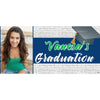 Banner - Custom Deluxe Grad Black Tickmark With PiCounture