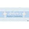 Banner - Custom Deluxe Religious Blue Zig Zag