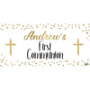 Banner - Custom Deluxe Religious Gold Dots & White