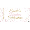Banner - Custom Deluxe Religious Pink Dot Baptism