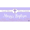 Banner - Custom Deluxe Religious Purple Flowers