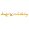 Golden Age Birthday 30Th Letter Banner