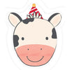 Barnyard Birthday Cow Shaped Plates, 7"