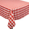 Bbq Red Check Fabric Tablecover, 104"