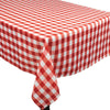 Bbq Red Check Fabric Tablecover, 84"