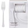 Big Party Pack Frosty White Plastic Forks