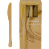 Big Party Pack Gold Plastic Knives