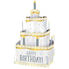 Birthday Accessories Silver & Gold Pop Up Centerpiece