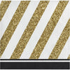 Black And Gold Beverage Napkins