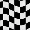 Black And White Check Beverage Napkins