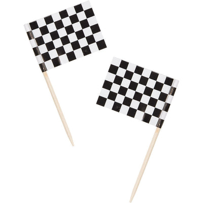 Black And White Check Flag Picks