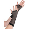 Black Fishnet Long Gloves