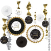 Black, Silver, Gold New Years Paper And Foil Decorating Kit