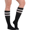 Black Striped Knee Socks