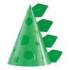 Blue & Green Dinosaur Party Hats, 8 Count