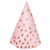 Blush Birthday Mini Cone Hats