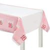 Blush Sixteen Plastic Table Cover