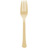 Boxed, Heavy Weight Forks, 20 Count. - Gold