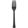 Boxed, Heavy Weight Forks, 20 Count. - Jet Black