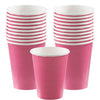 Bright Pink Paper Cups, 9Oz.