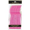 Bright Pink Plastic Forks