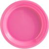 Bright Pink Plastic Plates, 10 1/4"